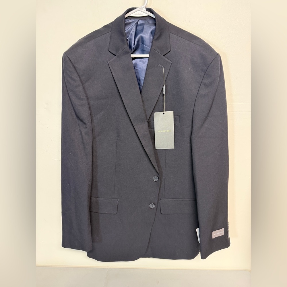 Van Heusen Classic-Fit Suit Jacket Size 48R  42W Blue NEW
